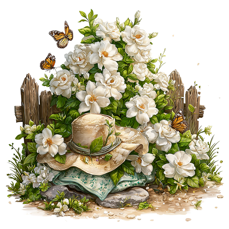 Sun Bonnet - Gardenia Peel & Place - AVAILABLE ONLINE ONLY