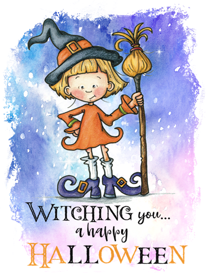 Halloween Witching you a Happy Halloween Peel & Place