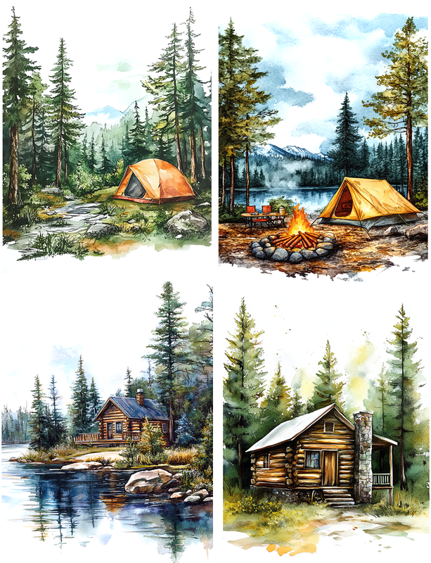 Outdoor Living Peel & Place - 4 different images - ONLY AVAILABLE ONLINE