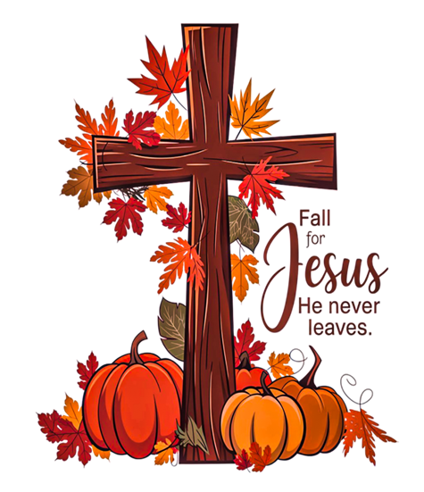 Fall for Jesus cross Peel & Place