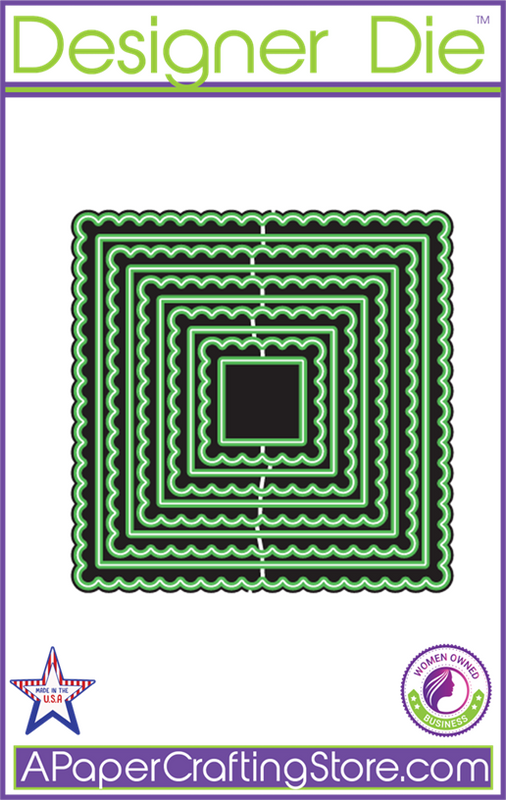 Square Medium Loop w/ Straight Edge 10pc Designer Die