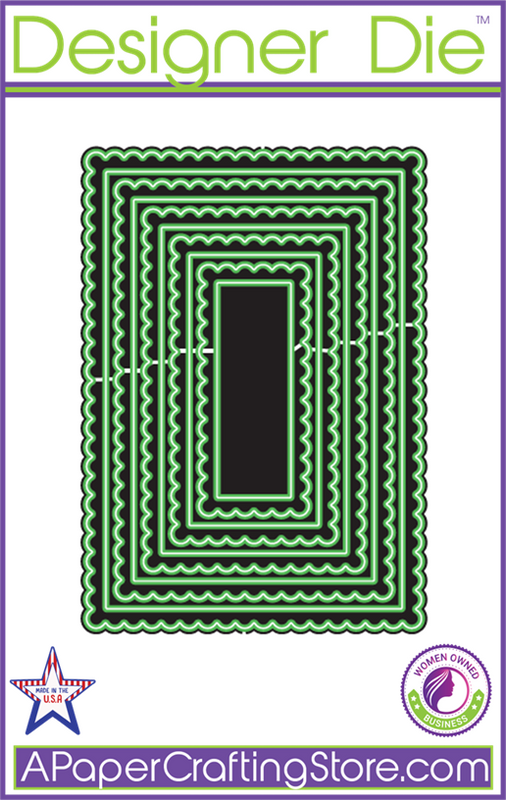 Rectangle Medium Loop w/ Straight Edge 10pc Designer Die