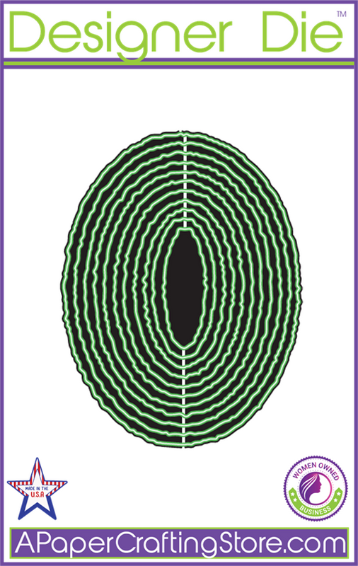 Wavy Oval 11pc Designer Die