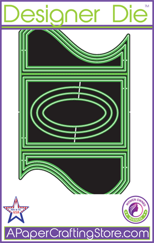 Wavy Gate Fold w/ Oval Center 10pc Designer Die