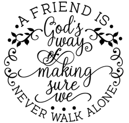 A Friend is God's way . . . 12 images per sheet