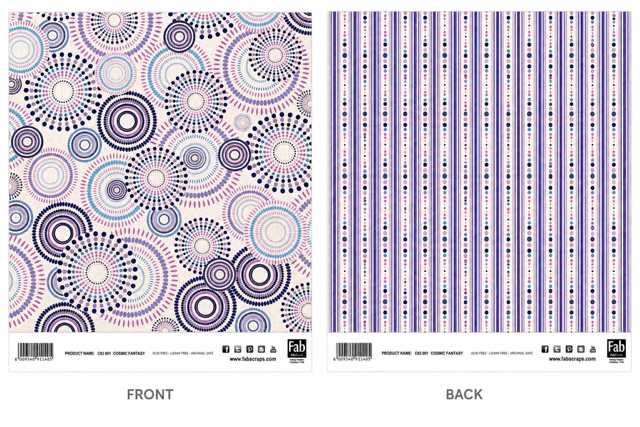 Cosmic Fantasy-Double-Sided Scrapbook Paper (12x12)