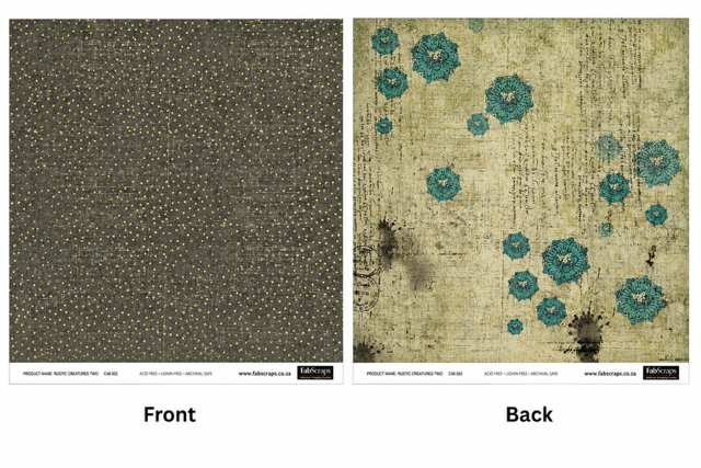 Rustic Creatures Two-Double-Sided Scrapbook Paper (12x12)