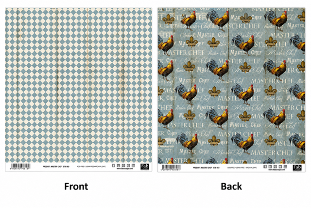 Master Chef-Double-Sided Scrapbook Paper (12x12)