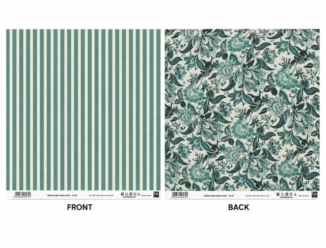 Floral Delight-Double-Sided Scrapbook Paper (12x12)