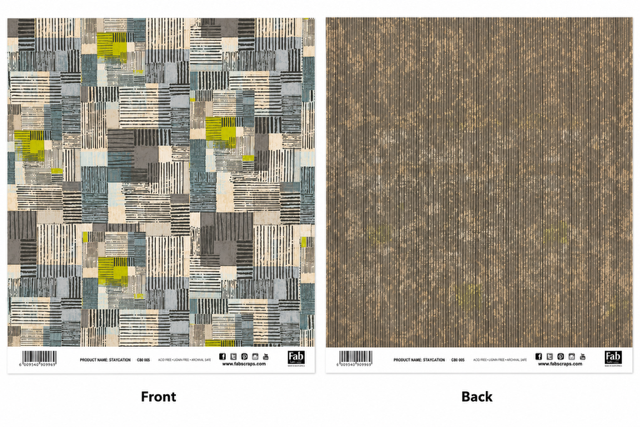 Staycation-Double-Sided Scrapbook Paper (12x12)