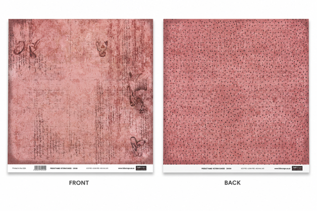 Victoria's Shoes-Double-Sided Scrapbook Paper (12x12)
