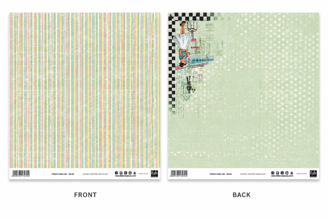 Lime-Double-Sided Scrapbook Paper (12x12)