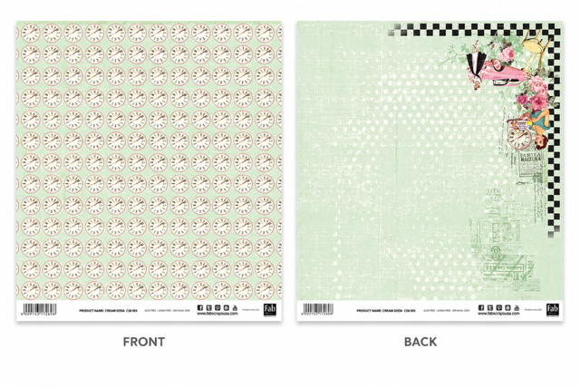 Cream Soda-Double-Sided Scrapbook Paper (12x12)