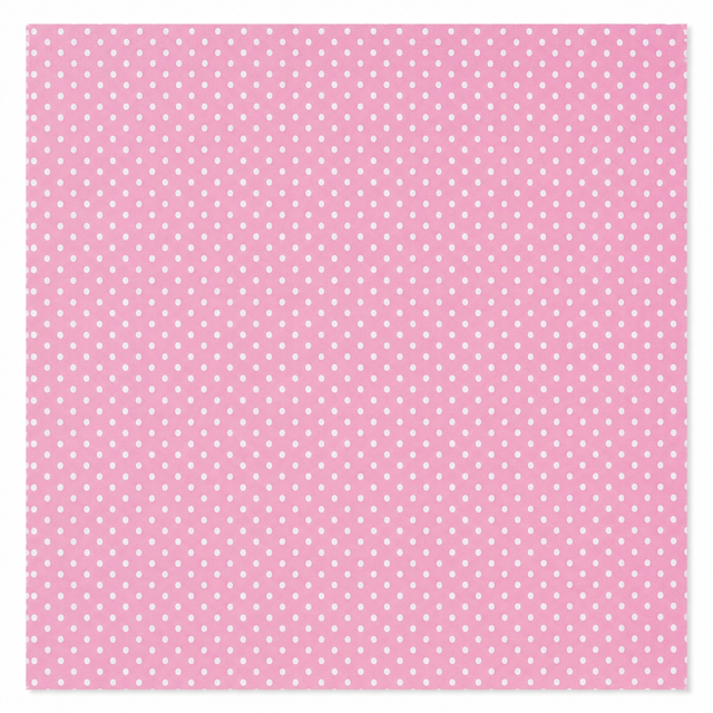 Light Pink Small Dot-Single-Side Scrapbook Paper (12x12)