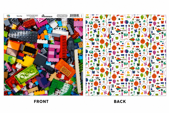 Time to Play Double-Sided Scrapbook Paper (12x12)