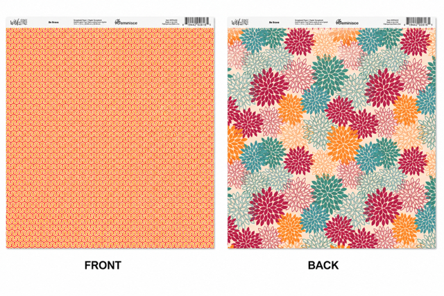 Be Brave Double Sided Scrapbook Paper (12x12)
