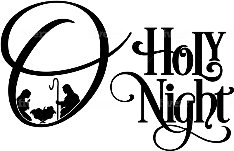 O Holy Night" Creative Imprints. rubber stamp