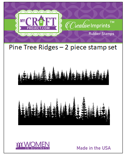 Dual Pine Ridges Creative Imprints rubber stamp