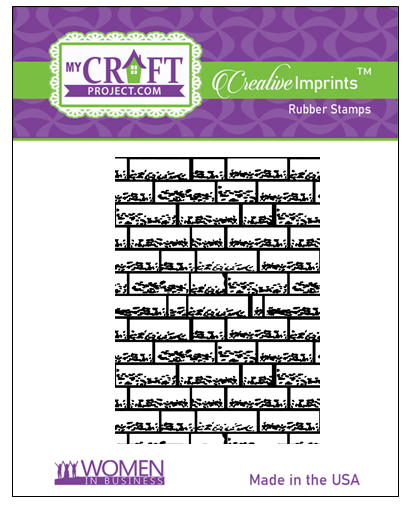 Brick Wall Background Creative Imprints rubber stamp