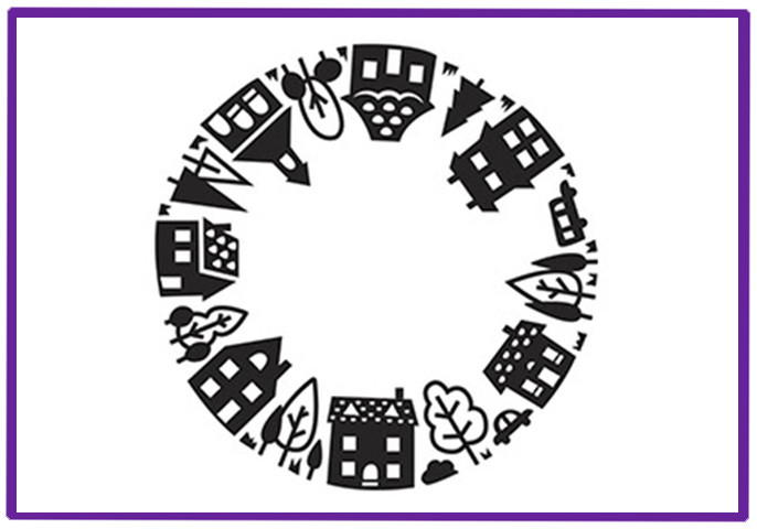House Pattern embossing folder