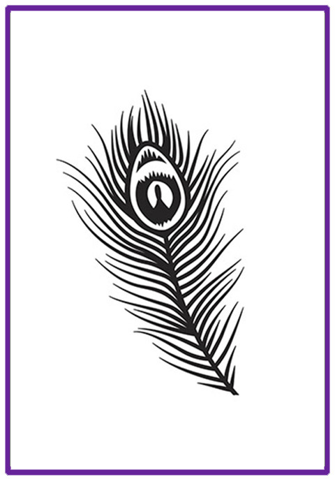 Peacock Feather embossing folder