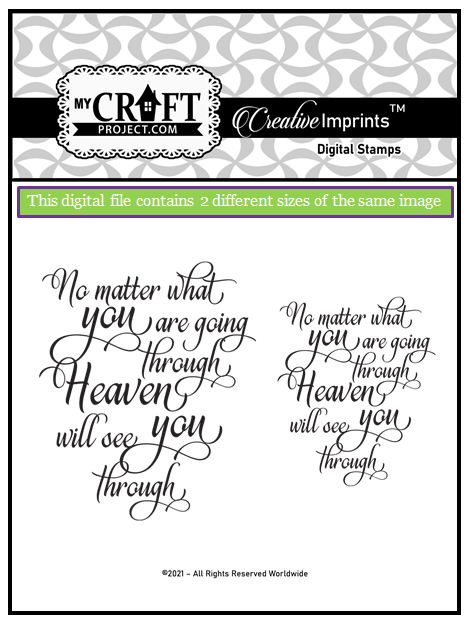 No matter what you are going . . . Digital Imprints stamp set