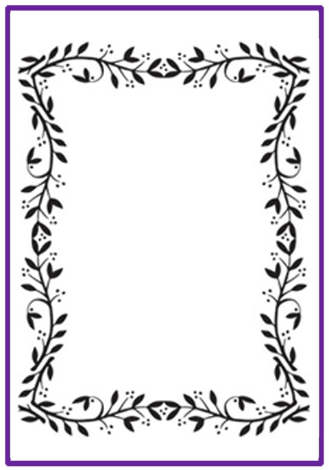 Leaves Border embossing folder