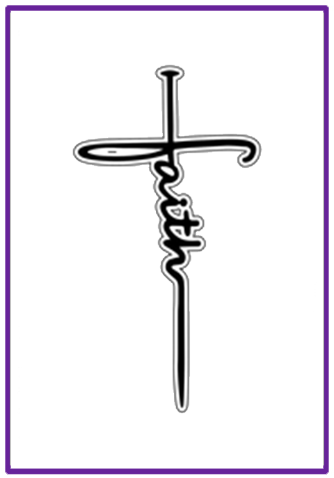 Word Cross Collection Faith Designer Dies 2-piece die set