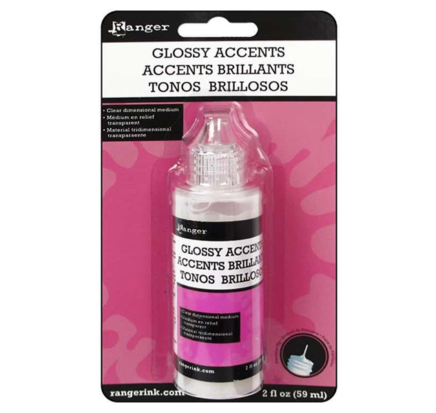 Ranger Ink - Glossy Accents - Clear Dimensional Embellishment - 2oz