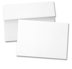 White Woven – A2 Envelopes – 24lb. – Square Flap -25 pieces
