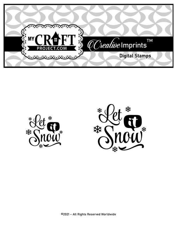 Let It Snow Digital Imprints stamp set