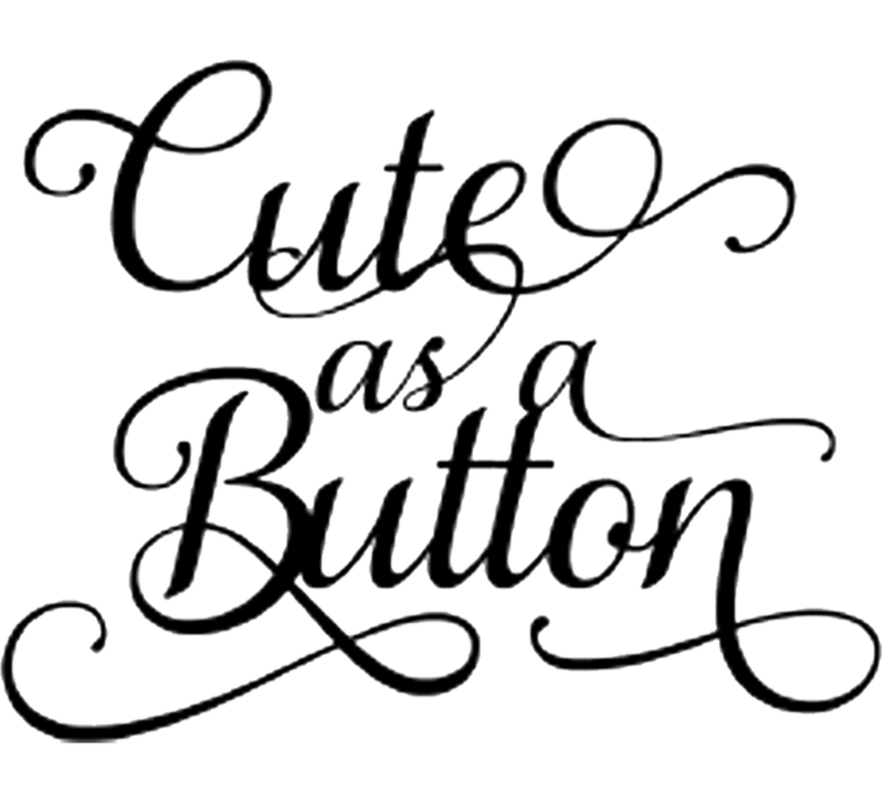 Cute as a Button Creative Imprints rubber stamp