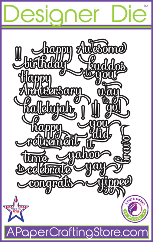 Celebration Sentiments Coordinating Die