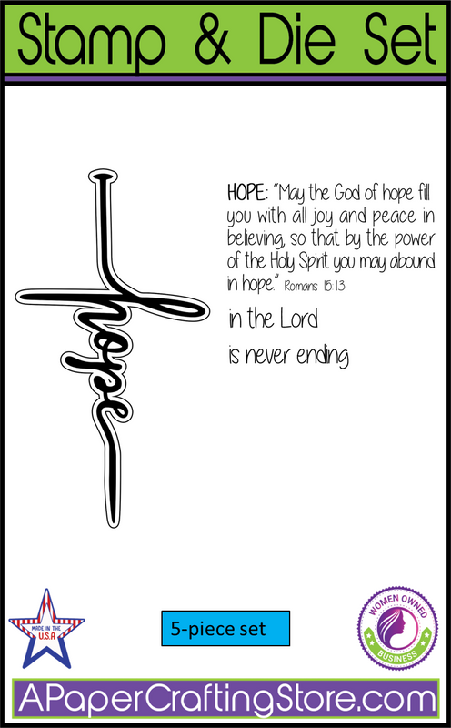 Word Cross Collection Hope stamp & die set