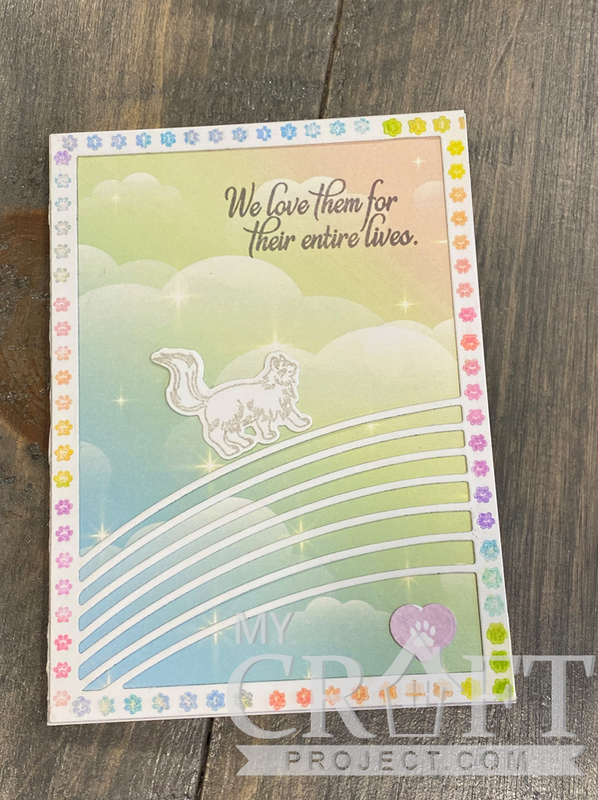 Rainbow Sky with Stars Digital Imprints image