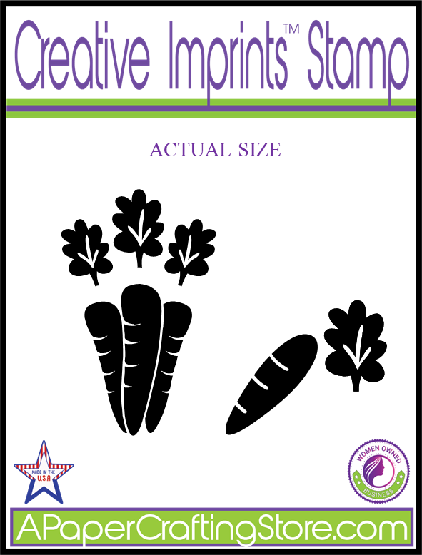 Bunch of Carrots Creative Imprints rubber stamp