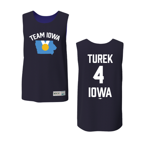 Turek 4 Iowa (Unisex Navy Jersey)