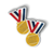 Medal (3" x 4" Vinyl Sticker -- Pack of Two!)