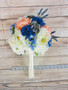 Grey Blue Cream Tones Bride Bouquet
