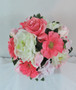 Pink & Off White Bride Bouquet