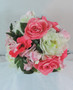 Pink & Off White Bride Bouquet