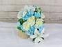 Cascading Stunning Turquoise Bride Bouquet