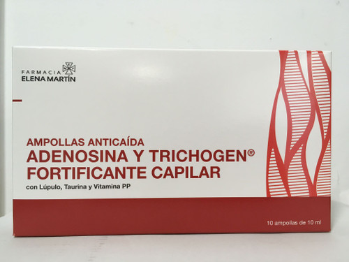 ADENOSINA Y TRICHOGEN FORTIFICANTE CAPILAR AMPOLLAS ANTICAIDA EM 10 AMPOLLAS 10ML
