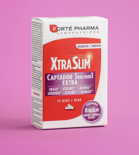 Extraslim captador 3 en 1 60 capsulas