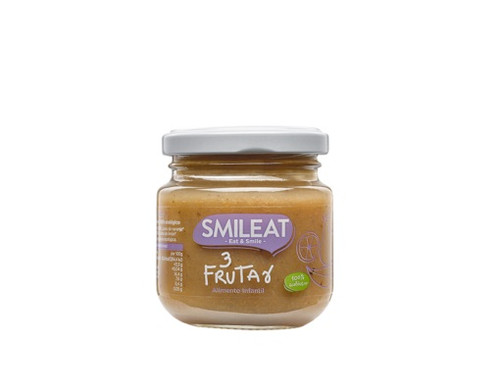 Smileat tarrito tres frutas ecológico 130 g