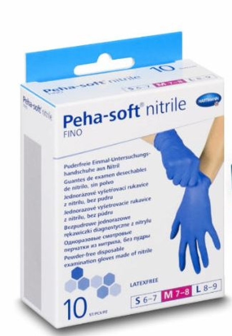Guantes desechables de nitrilo peha-soft talla m 10 U.