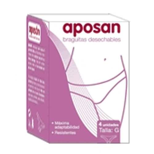 Aposan braguita papel talla m 4 UD