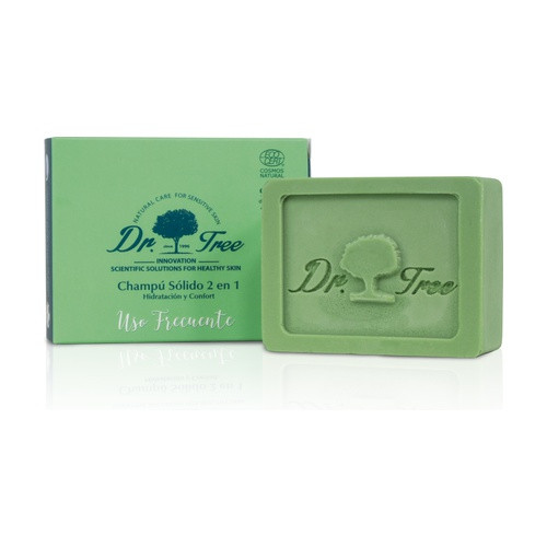 Dr tree champú sólido 2 en 1 uso frecuente