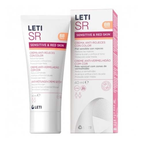 Letisir crema anti-rojeces con color + corrector 1 envase 40 mL + 1 envase 2 g