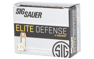 SIG SAUER Elite 9mm Luger V-Crown JHP Ammo 115 Grain 25rds (E9MMA1-20) SIG SAUER Elite 9mm Luger V-Crown JHP Ammo 115 Grain 25rds (E9MMA1-20)